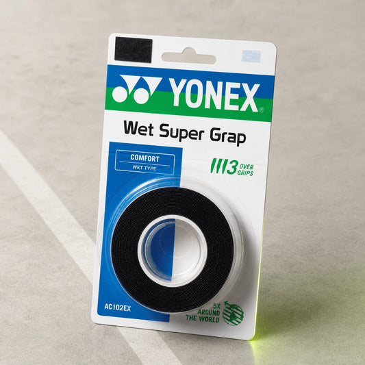Surgrips Yonex Super Grap AC102, lot de 3 – noir
